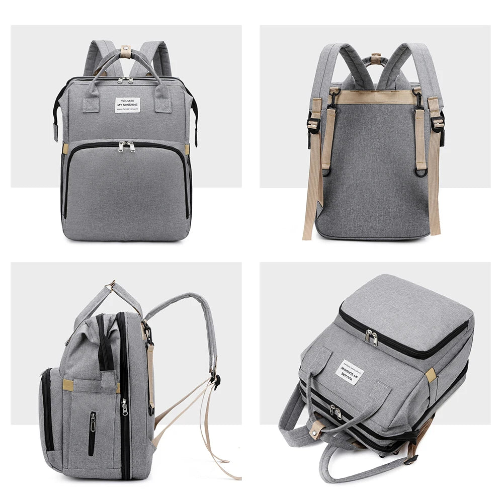 20L Large Capacity Diaper Bags for Baby Multifunctional Backpack Waterproof Maternity Bag Portable Travel Diaper Bag Baby Crib